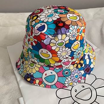 村上隆　バケットハット　帽子　キャップ Amazon.co.jp: kaikaikiki 村上隆 Flower バケットハット L